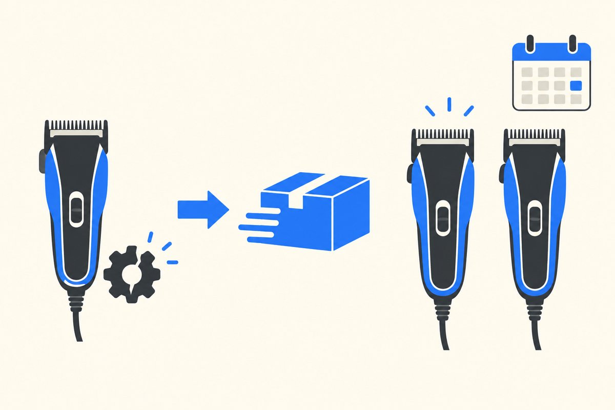 Is Amazon Prime Worth It for Barbers? A Supply-Order Checklist 2 Amazon Prime for barbers illustration: plan replacement deliveries and keep a backup clipper