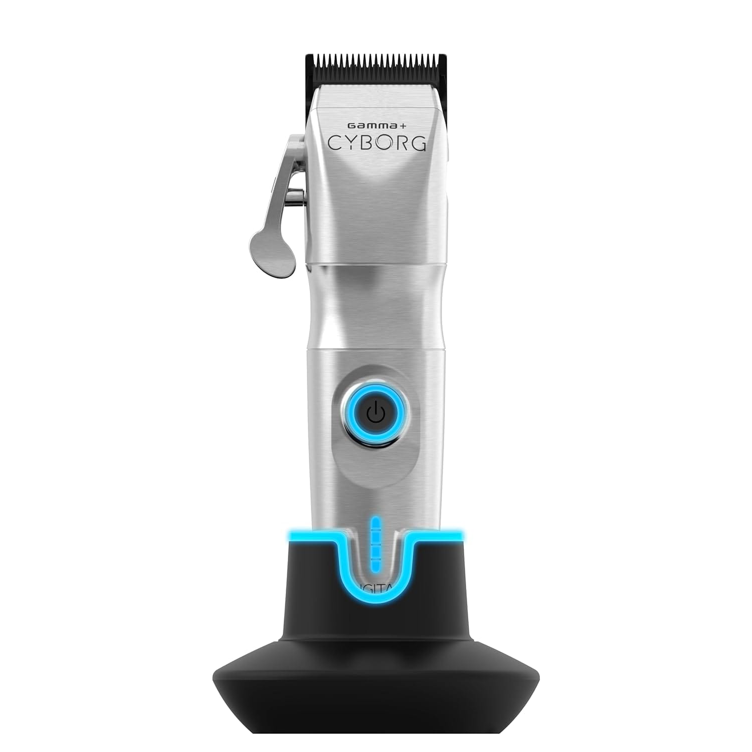 GAMMA+ Cyborg Professional Metal Hair Clipper with Digital Brushless Motor