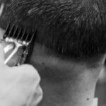 Close Up of Barber Fade