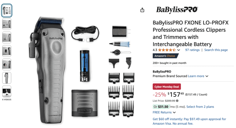 BaBylissPRO Clippers: History and the Models Barbers Use Now 4 Babyliss Pro FXONE Lo PROFX clippers and trimmers