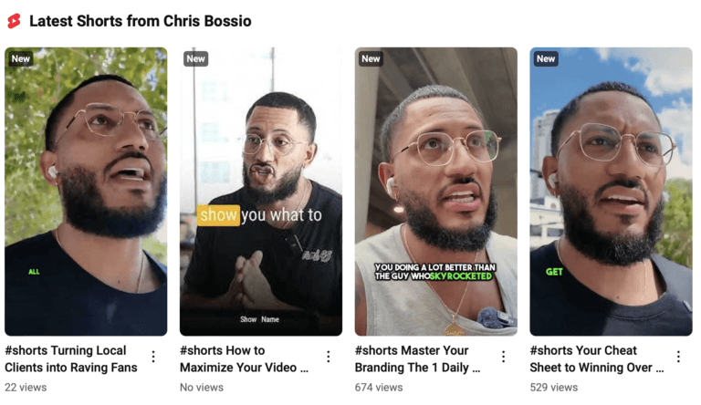 Chris Bossio Youtube