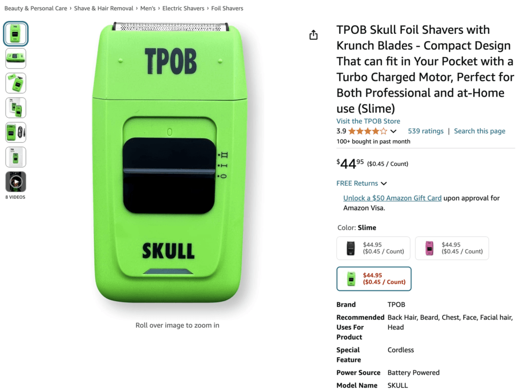 TPOB Skull Shaver