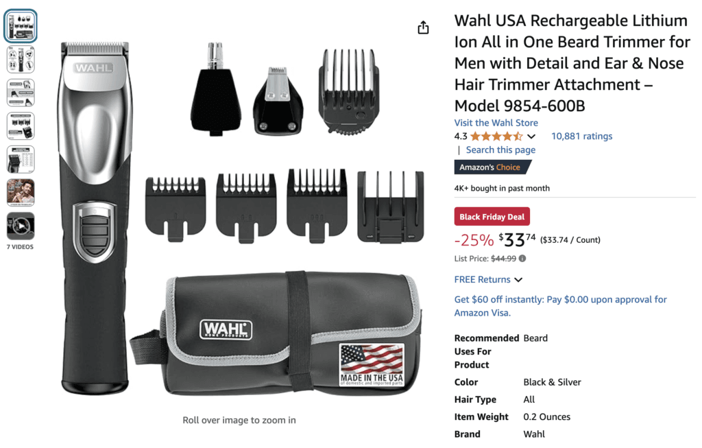 Wahl USA All in One