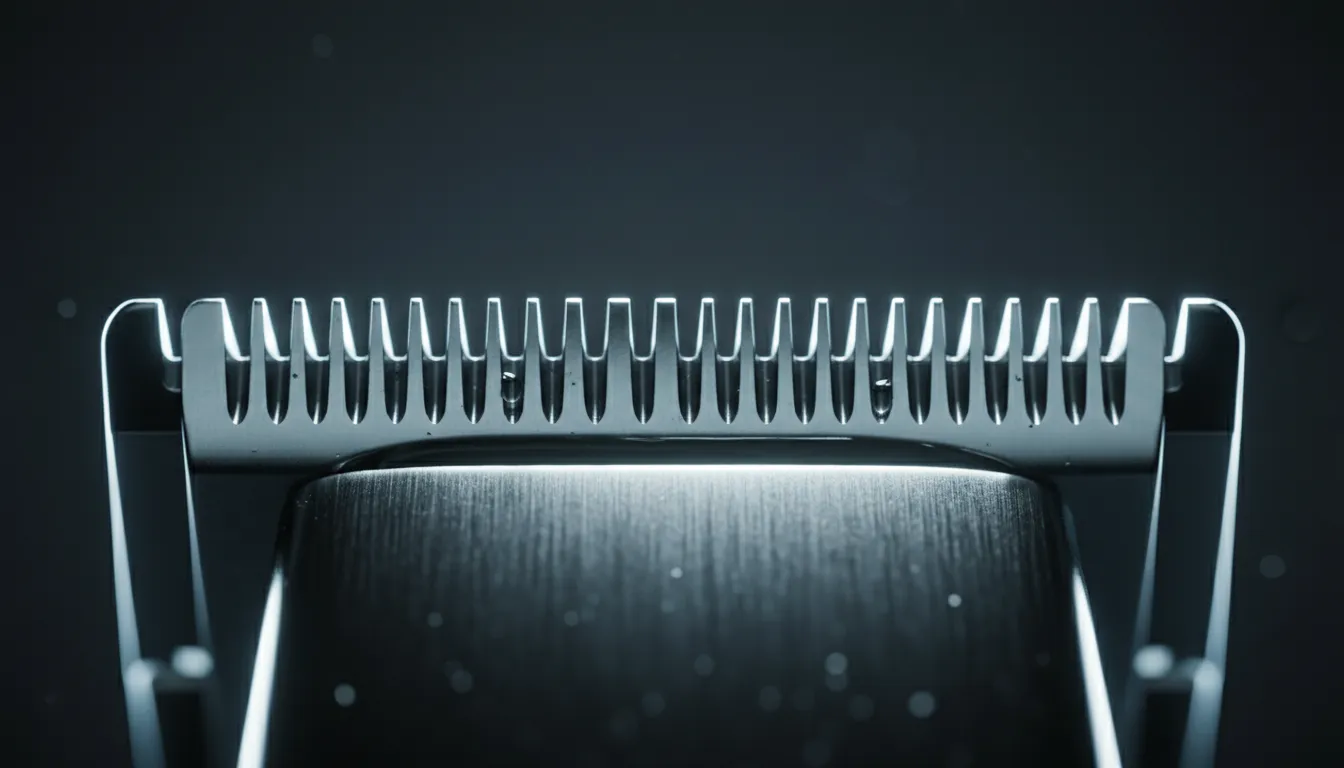 How to Zero Gap Clippers and Trimmers (Without Cutting Anyone) 3 Macro of clipper blades set parallel in zero gap position