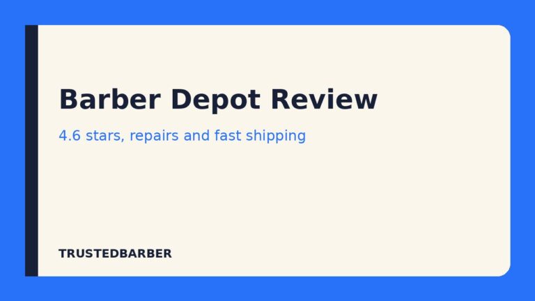 Barber Depot review title card