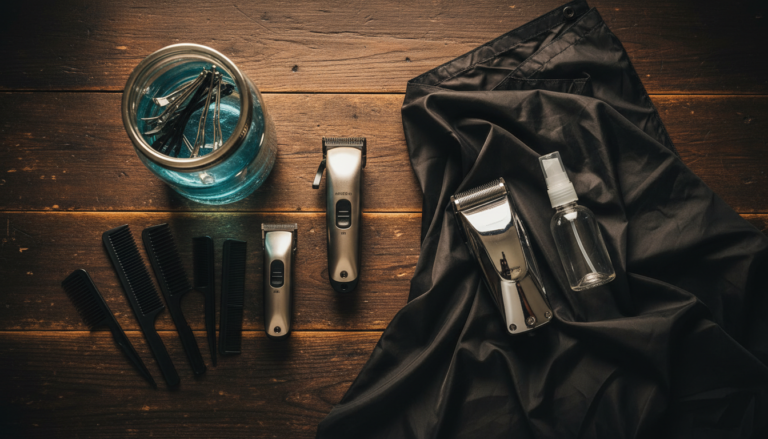 Best Barber Starter Kit 2026: Complete Picks at Three Budgets 6 Complete barber starter kit laid out on dark wood