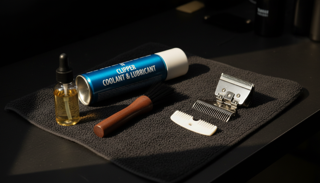 Best Clipper Maintenance Supplies 2026: The Four That Matter 1 Clipper maintenance supplies: oil, coolant spray, brush, blade