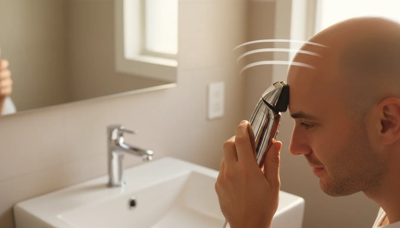 Best Clippers for Bald Heads in 2026: Shave It All Off 2 Foil head shaver finishing a bald scalp