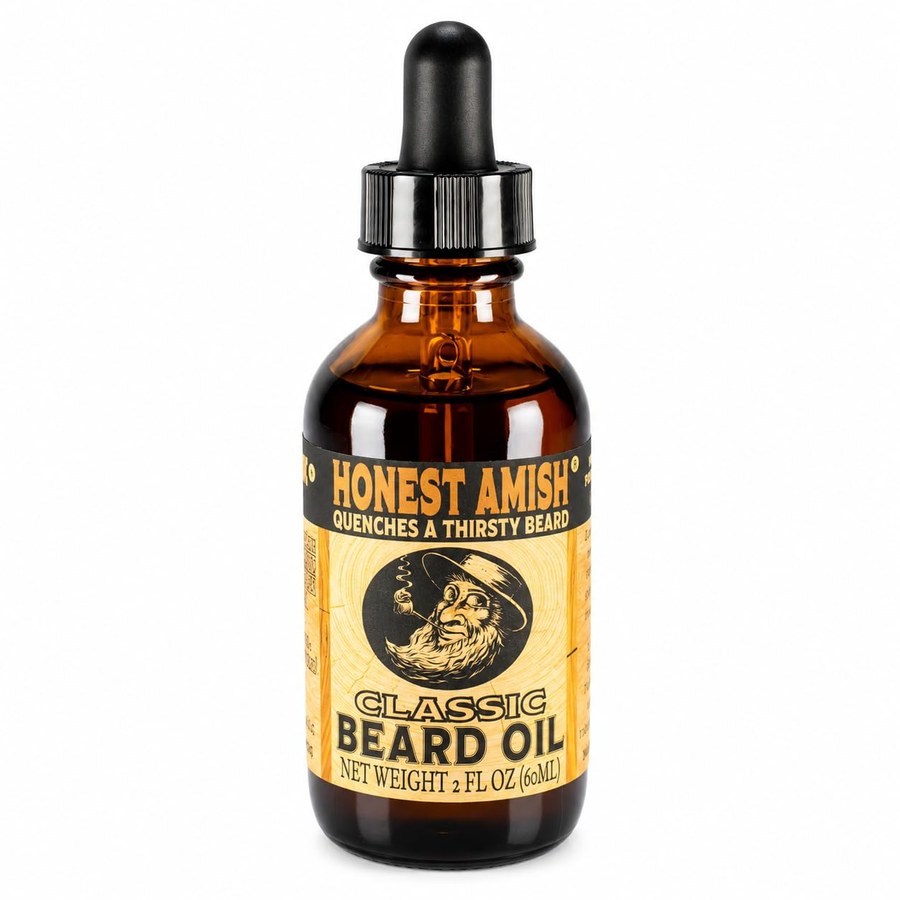 Beard Oil vs Beard Balm vs Beard Butter: What Each One Does and Which Your Beard Actually Needs 2 Honest Amish Classic Beard Oil bottle
