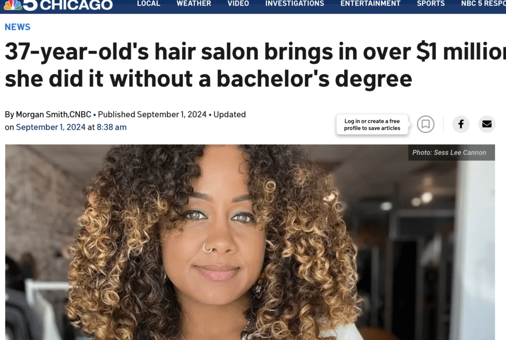 See Lee Cannon Million Dollar Barber Stylist Story from CNBC's Make it